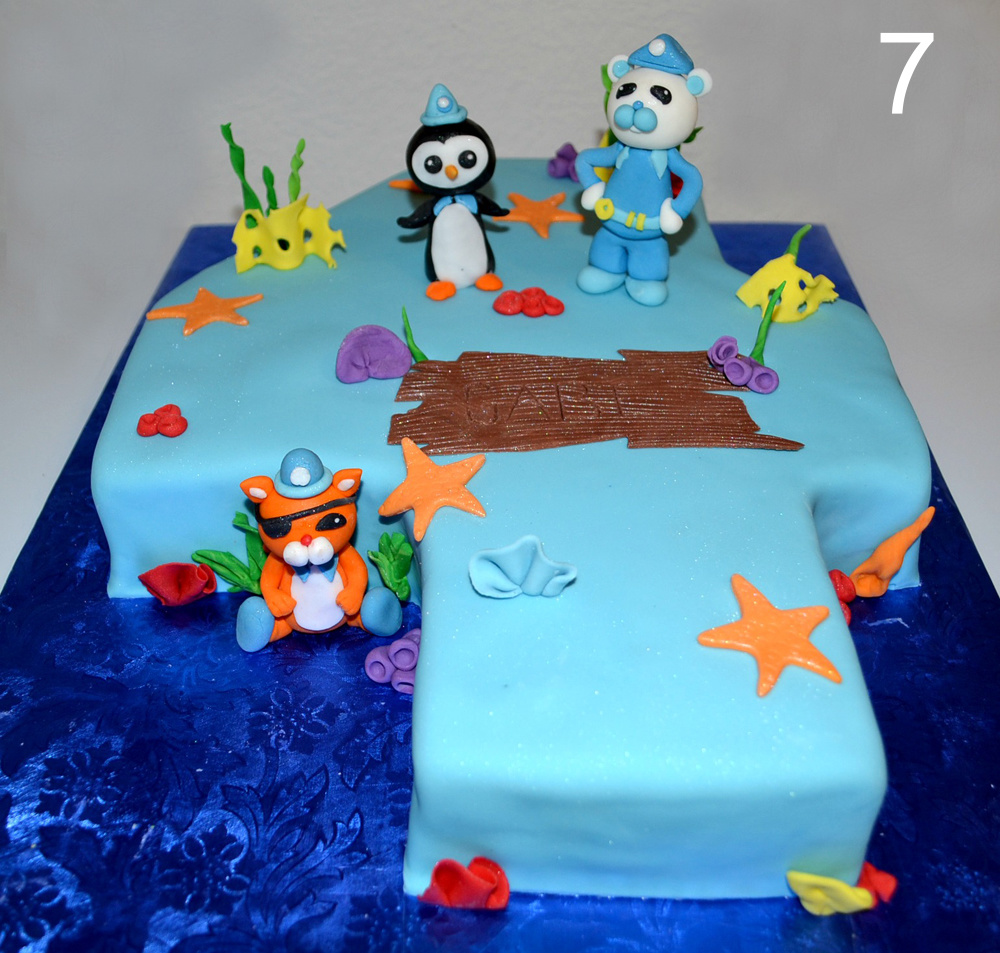 Octonauts Number 4 Cake